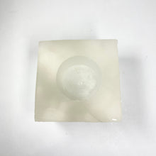 Load image into Gallery viewer, Selenite Tealight Holder - Square
