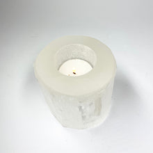 Load image into Gallery viewer, Selenite Tealight Holder - Round
