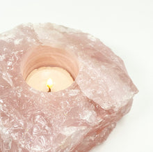 Load image into Gallery viewer, Rose Quartz Tealight Holder
