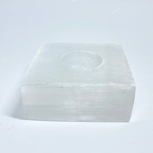 Load image into Gallery viewer, Selenite Tealight Holder - Square

