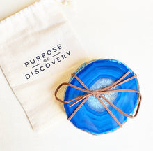 Load image into Gallery viewer, Agate (Blue Coasters)
